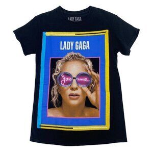 Lady Gaga Size Small 2017 Joanne World Concert Tour Black T-shirt Graphic Print